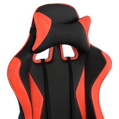 Office Gaming chair HM1063.01 Speed in Black-Red with footstep 68 x 71,5 x 134 cm