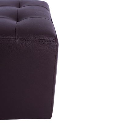 Stool With PU Brown Punk HM264.03 37x37x35cm