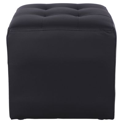 Stool 37x37x35cm With PU black Punk HM264.01