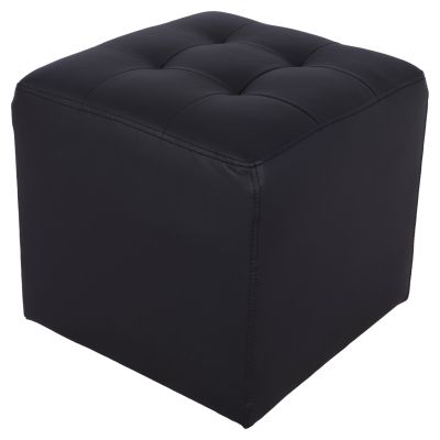 Stool 37x37x35cm With PU black Punk HM264.01