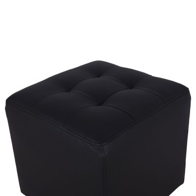 Stool 37x37x35cm With PU black Punk HM264.01