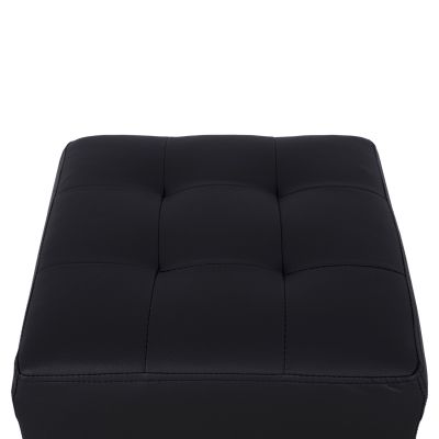Stool 37x37x35cm With PU black Punk HM264.01