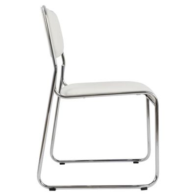 Conference office chair HM1019.02 White color 48,5x51,5x77 cm