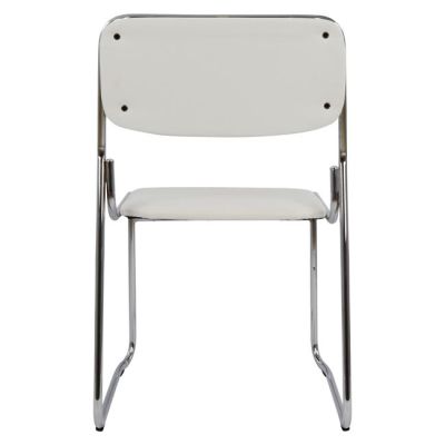 Conference office chair HM1019.02 White color 48,5x51,5x77 cm
