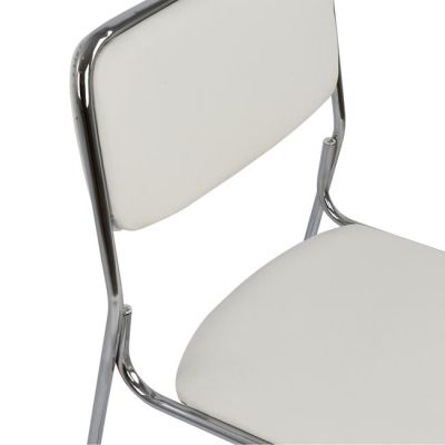 Conference office chair HM1019.02 White color 48,5x51,5x77 cm