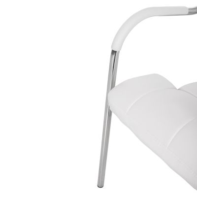 Conference office chair OBERON HM1018.02 White PU 51x52x88Hcm