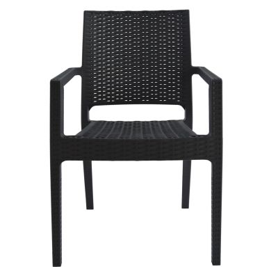 Chair with arms Polypropylene Dark Grey HM5134.01 57x55,5x89 cm