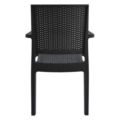 Chair with arms Polypropylene Dark Grey HM5134.01 57x55,5x89 cm