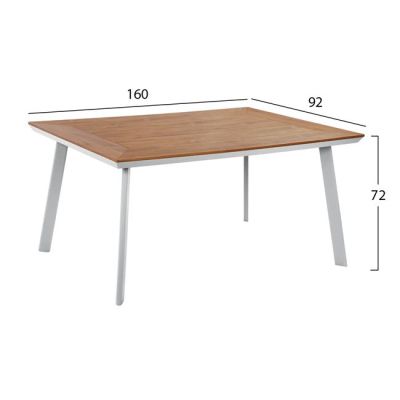 Set Dining Table 7pieces White color HM5242.01