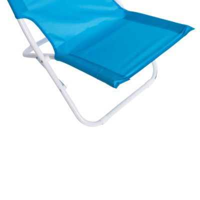 ПЛАЖЕН КЪС СТОЛ NALIN HM5150 МЕТАЛИК ВИСОКА ОБЛЕГАЛКА НЕБЕСНОСИН ВОДОУСТОЙЧИВ ПЛАТ 48x77,5x72Hcm.