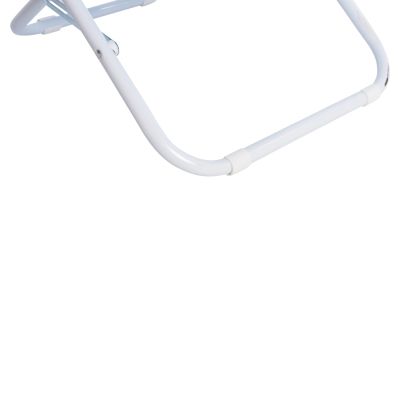 ПЛАЖЕН КЪС СТОЛ NALIN HM5150 МЕТАЛИК ВИСОКА ОБЛЕГАЛКА НЕБЕСНОСИН ВОДОУСТОЙЧИВ ПЛАТ 48x77,5x72Hcm.