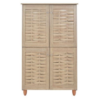 Shoe Cabinet Wooden 4 doors HM2210.02 Sonama 77x34x123