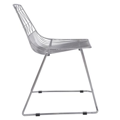 Metallic chair Chromed Icarus HM8010.10 54x57x79cm