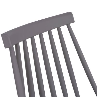 Dining chair HM8052.10 Vanessa grey with metallic legs 43x46,5x82cm