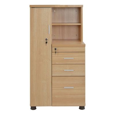 Професионален офис шкаф-гардероб цвят дъб HM2052.01L 60x46x120