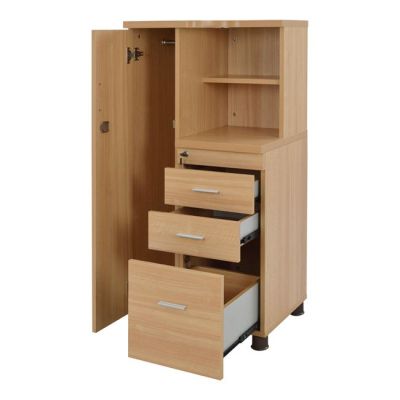 Професионален офис шкаф-гардероб цвят дъб HM2052.01L 60x46x120