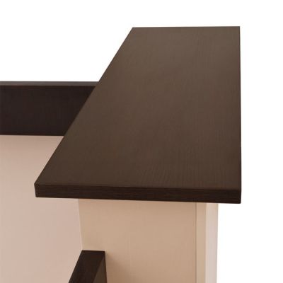 RECEPTION DESK DALTON HM2068.01 MELAMINE IN WENGE-BEIGE 240x80x106Hcm.