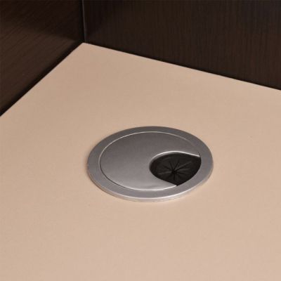 RECEPTION DESK DALTON HM2068.01 MELAMINE IN WENGE-BEIGE 240x80x106Hcm.