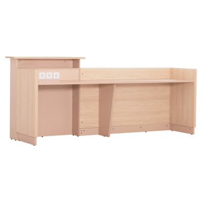 RECEPTION DESK DALTON HM2068.02 MELAMINE IN SONAMA-BEIGE 240x80x106Hcm.