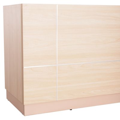 RECEPTION DESK DALTON HM2068.02 MELAMINE IN SONAMA-BEIGE 240x80x106Hcm.