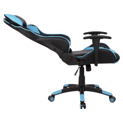 Office Gaming chair HM1072.08 Black-light Blue color 66,5x70x(122-129) cm