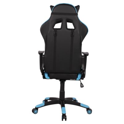 Office Gaming chair HM1072.08 Black-light Blue color 66,5x70x(122-129) cm