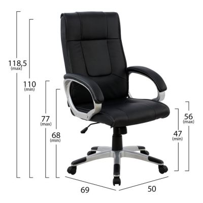 Manager's Office chair HM1092.01 Black 50x69x118,5 cm