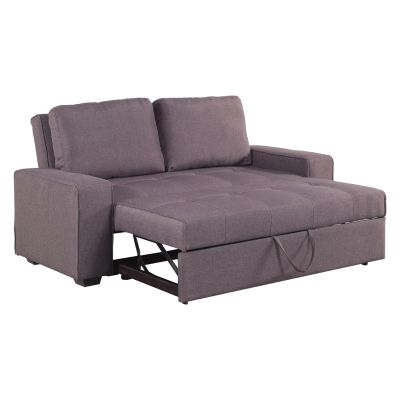 Sofa/Bed Kanna 2 seater HM3082.01 with brown fabric 176x102x91 cm