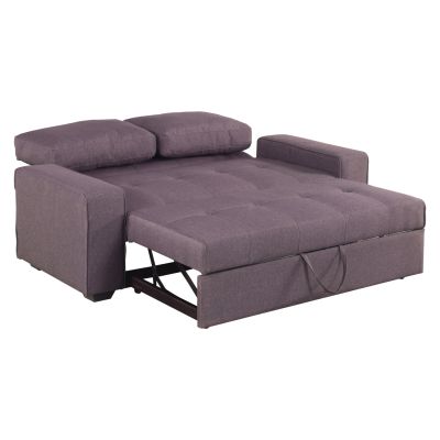 Sofa/Bed Kanna 2 seater HM3082.01 with brown fabric 176x102x91 cm