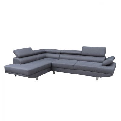 LEFT CORNER SOFA GORO HM3085.10L GREY FABRIC 270x200x87H cm