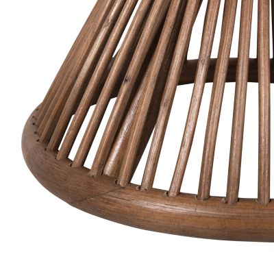 SIDE TABLE ROUND CIRCE HM9869 NATURAL RATTAN IN BROWN COLOR Φ40x45,5Hcm.