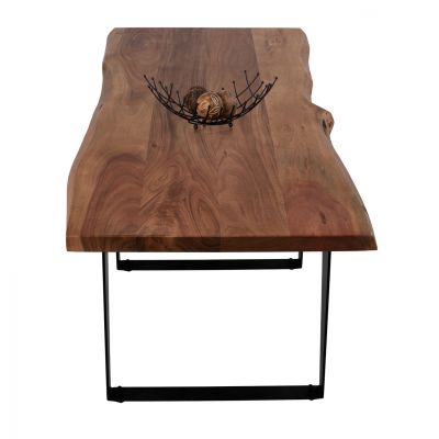 Coffee Table Alicia HM8171 solid acacia wood 118Χ59,5Χ47