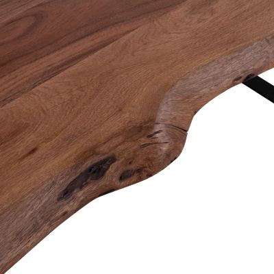 Coffee Table Alicia HM8171 solid acacia wood 118Χ59,5Χ47