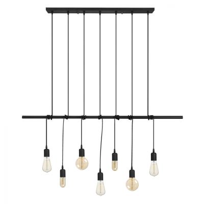 METALLIC PENDANT LIGHT IN BLACK HM7266 120Χ10Χ180cm.