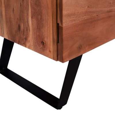 Бюфет HM8173 Алисия от Акациево дърво масив естествено 148x43.5x86cm