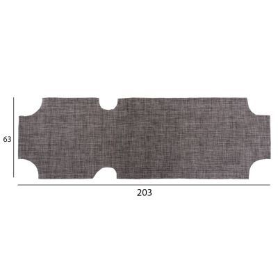 REPLACEMENT TEXTILENE COVER HM5072.10 600gr/m2 2x1 FOR CLASSIC SUNBEDS IN GREY