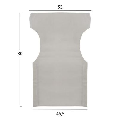 Pillow cream color 2x1 for director's armchair HM5272.60 46.5χ53χ80