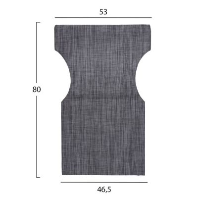 Възглавница сив цвят 2x1 за директорско кресло HM5272.10 46.5χ53χ80