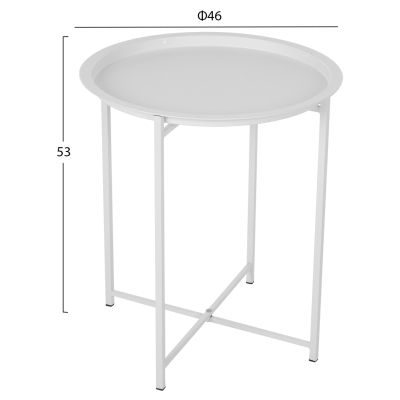 Сгъваема маса металик сив '46cm HM5287.02