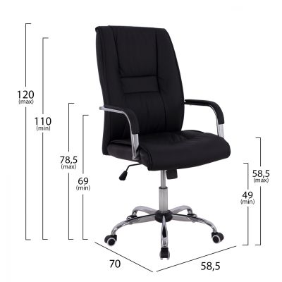 Manager's office chair HM1106.01 Black color