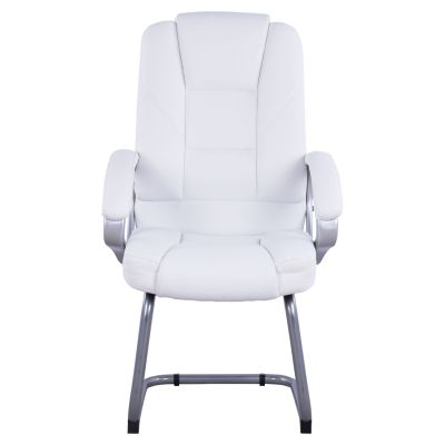 Visitor's chair with white PU Sora HM1144.02 63x67x112 cm