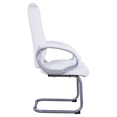 Visitor's chair with white PU Sora HM1144.02 63x67x112 cm