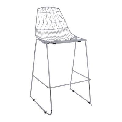 Бар стол металик HM5465.100 Lux цвят хром 57x56,5x107см