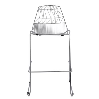 Бар стол металик HM5465.100 Lux цвят хром 57x56,5x107см