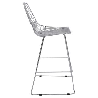 Бар стол металик HM5465.100 Lux цвят хром 57x56,5x107см