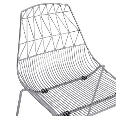 Бар стол металик HM5465.100 Lux цвят хром 57x56,5x107см