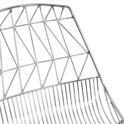 Бар стол металик HM5465.100 Lux цвят хром 57x56,5x107см