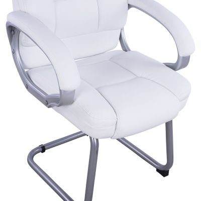 Visitor's chair with white PU Sora HM1144.02 63x67x112 cm