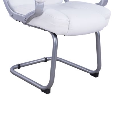 Visitor's chair with white PU Sora HM1144.02 63x67x112 cm