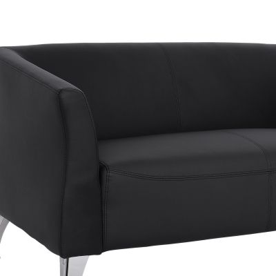 Sofa 2 seater Kiana HM3122.21 Black PU 130x75x71 cm